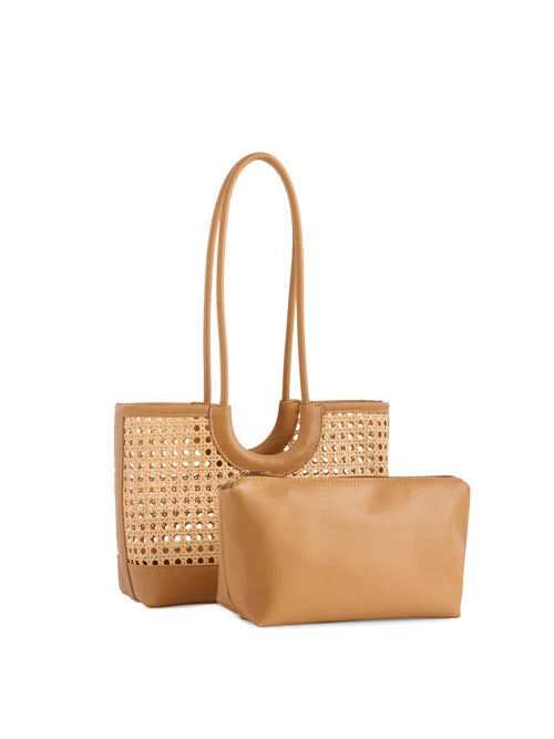Shiraleah Lyra Mini Tote, Tan
