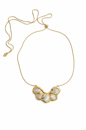 Easton Elle Slip Necklace Cluster Pearl