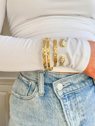 Easton Elle Plated Cuff - Thin