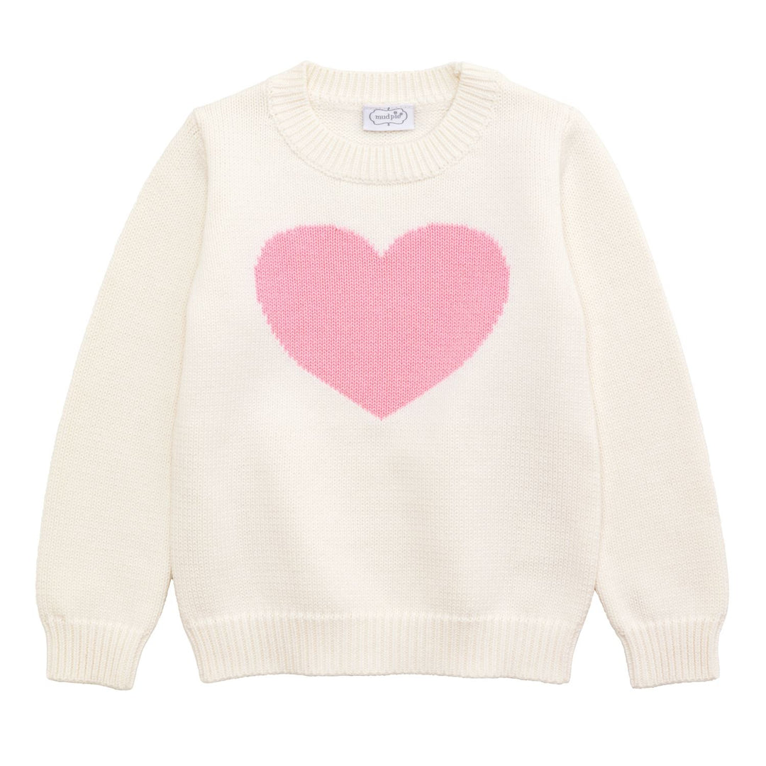 Mud Pie Heart Intarsia Sweater
