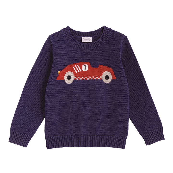 Mud Pie Racecar Crewneck Sweater