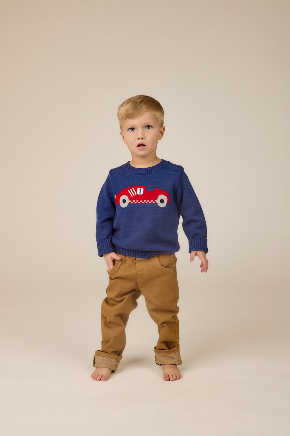 Mud Pie Racecar Crewneck Sweater