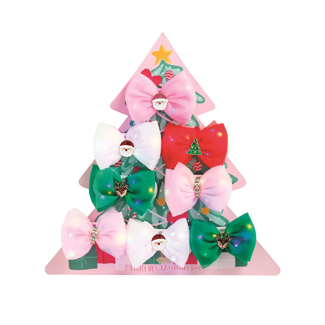 Mud Pie Christmas Light-Up Bows