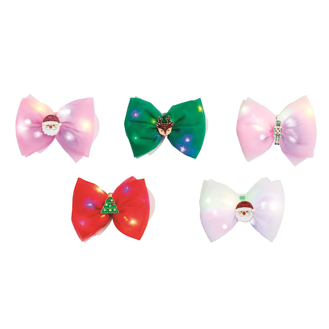 Mud Pie Christmas Light-Up Bows