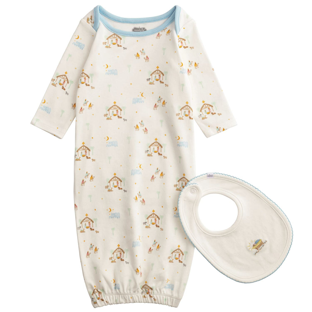 Mud Pie Nativity Gown with Bib