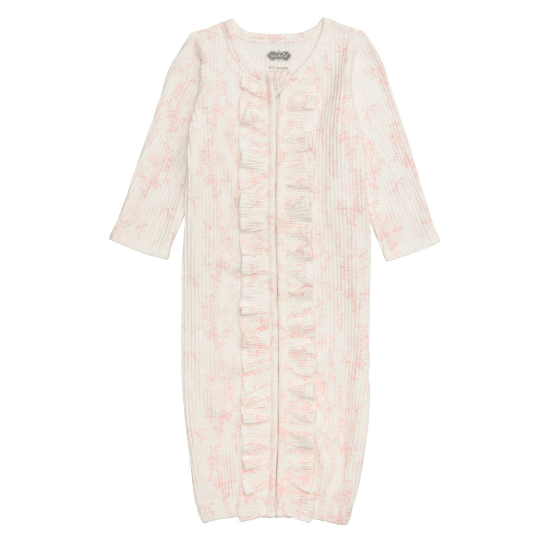 Mud Pie Floral Pink Gown