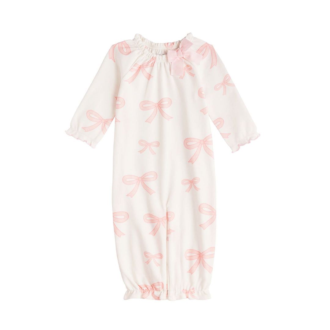 Mud Pie Bow Print Convertible Print Gown