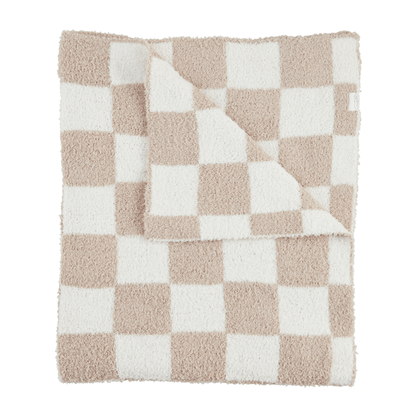 Mud Pie Chenille Checkered Blanket