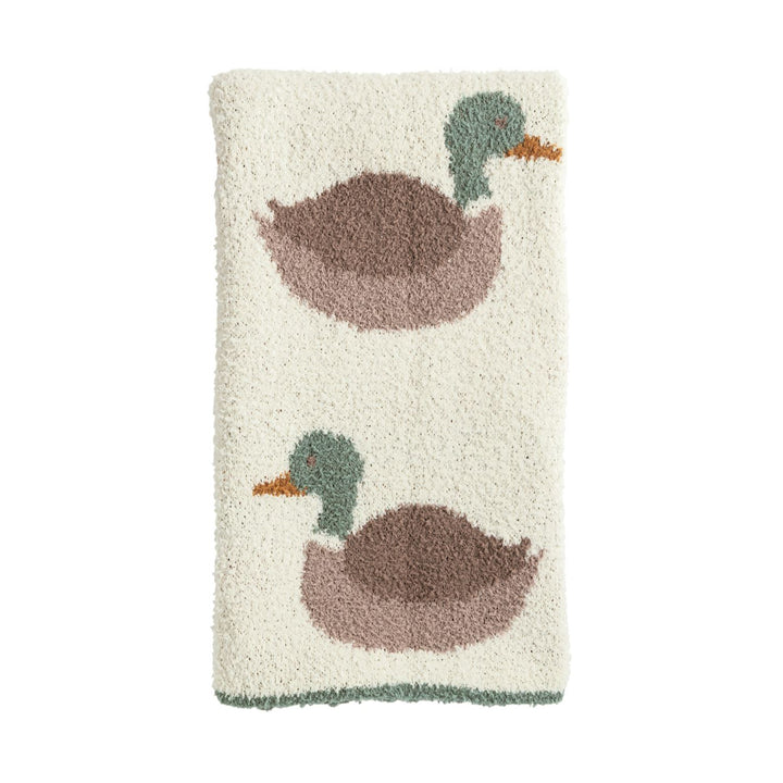 Mud Pie Mallard Duck Chenille Blanket