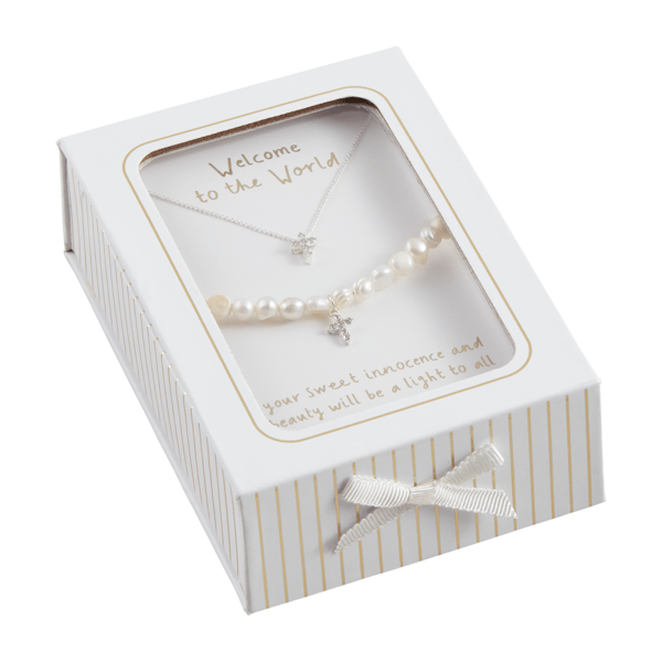 Mud Pie Cross Jewelry Set
