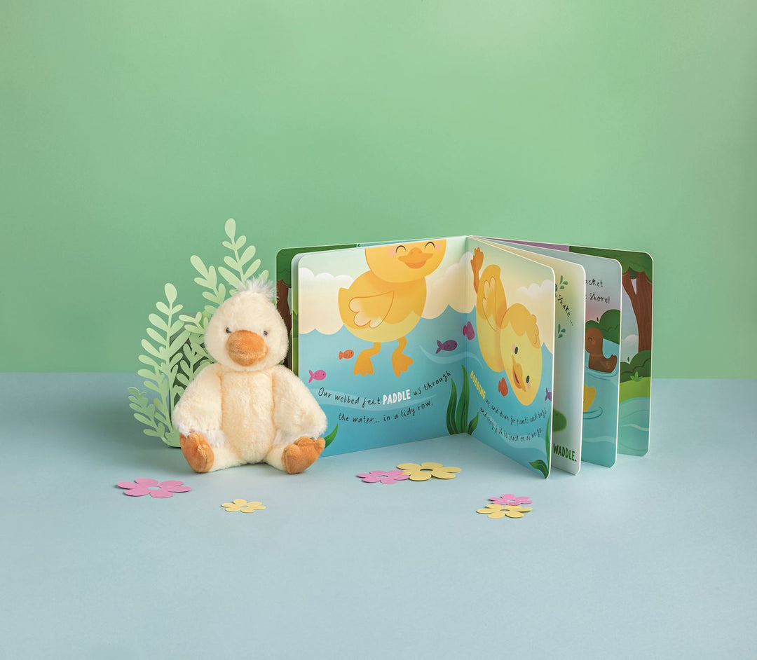 Mud Pie Duckling Book With Plush Set