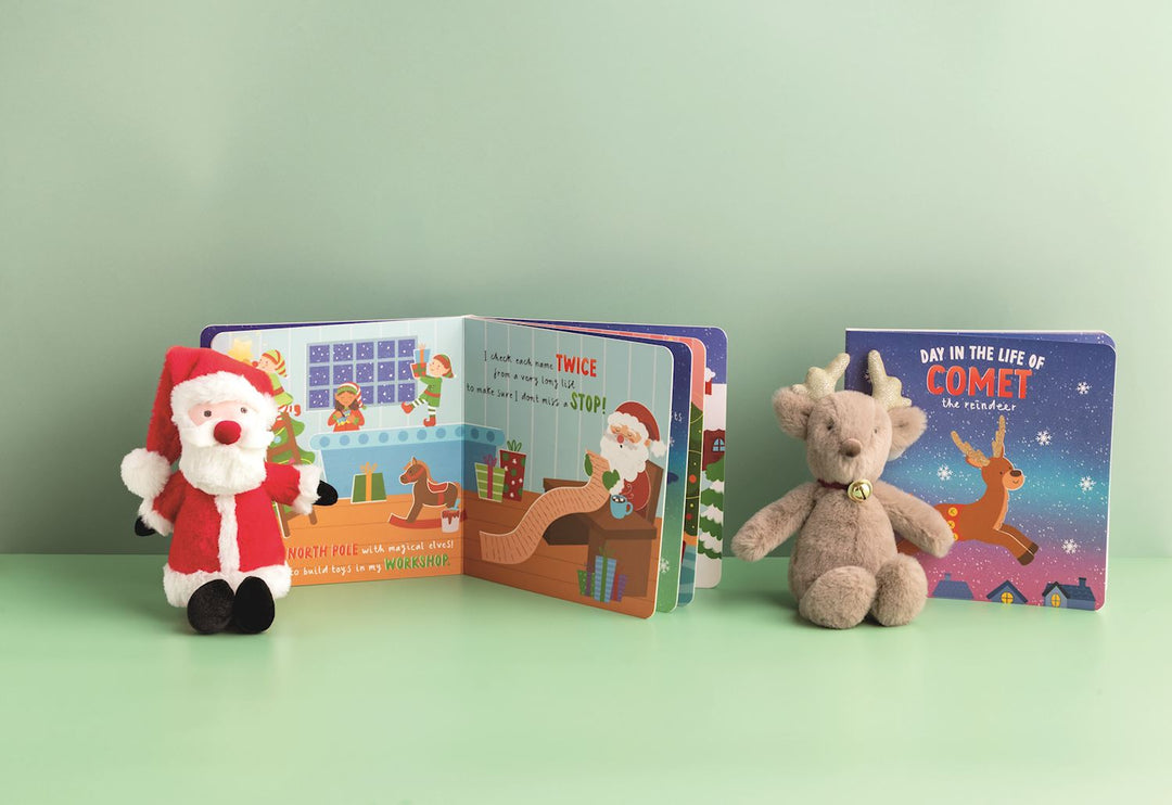 Mud Pie Christmas Plush with Book