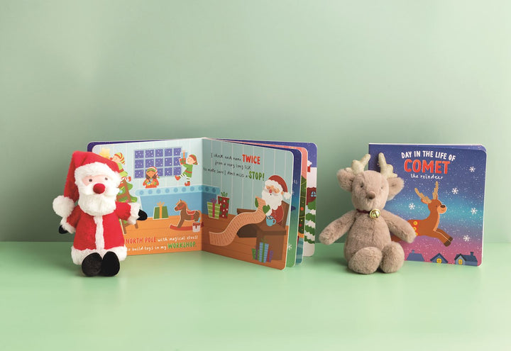 Mud Pie Christmas Plush with Book