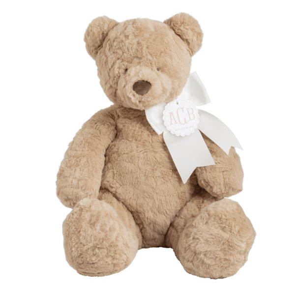 Mud Pie Taupe Large Bear Plush