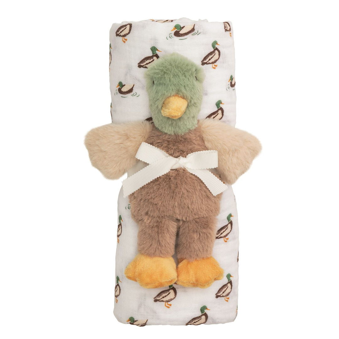 Mud Pie Swaddle And Rattle Set