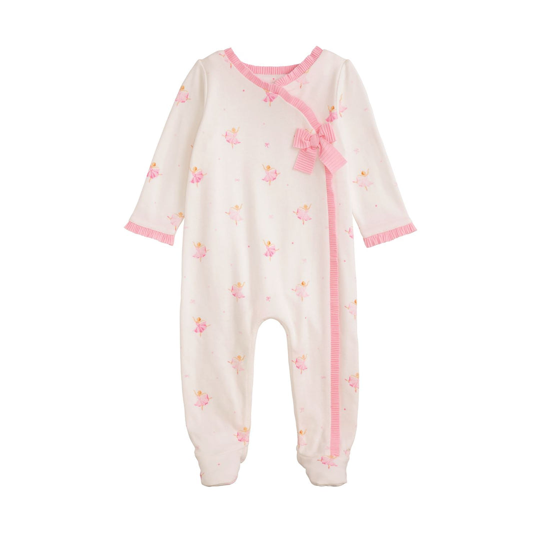 Mud Pie White Ballet Print Sleeper