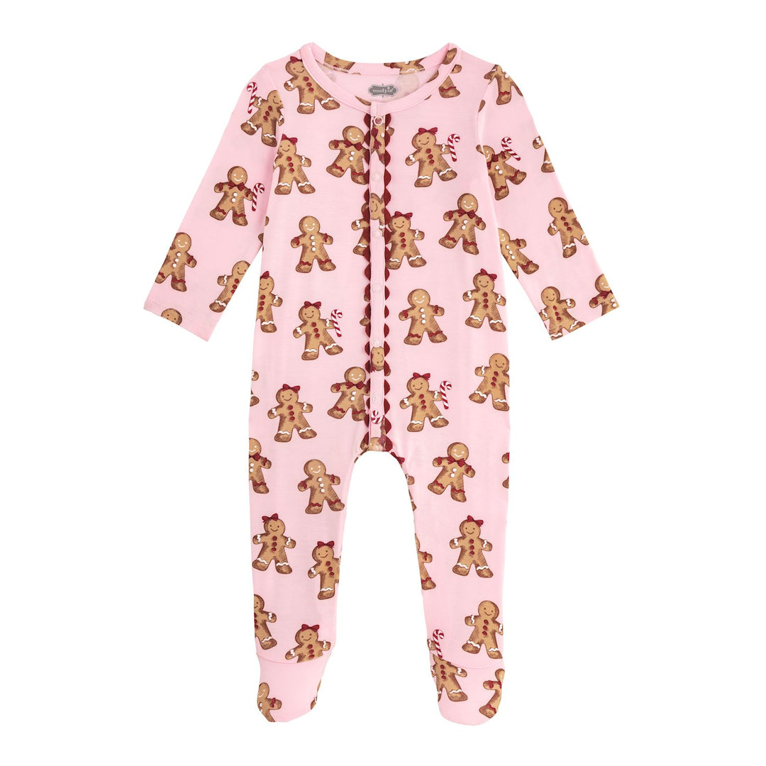 Mud Pie Gingerbread Print Sleeper