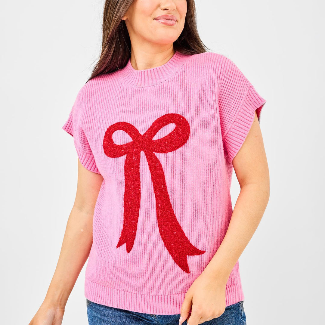 Boucle Bow Josie Sweater