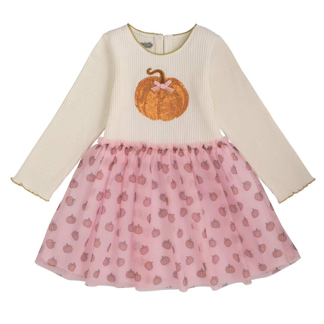Mud Pie Sequin Pumpkin Tutu Dress