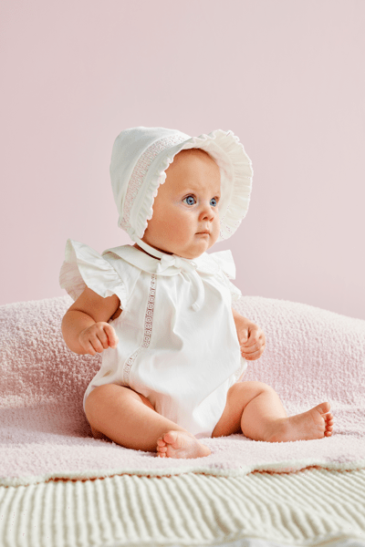 Mud Pie Smocked Bonnet