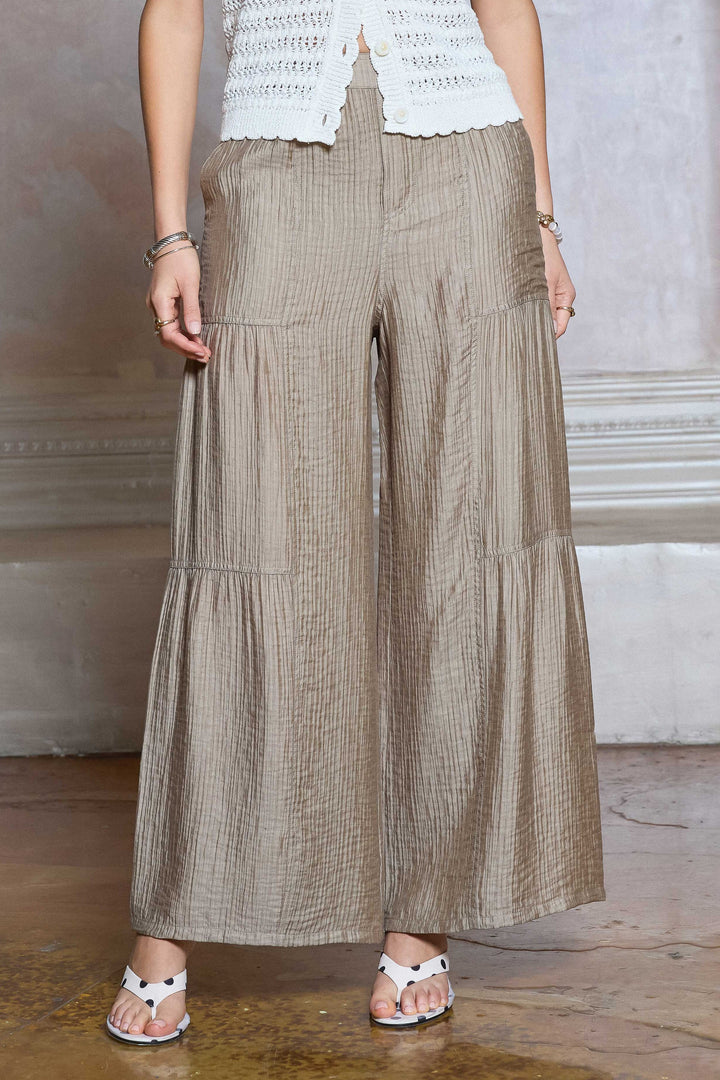 Fresh Air Elastic Waist Wide Leg Pants