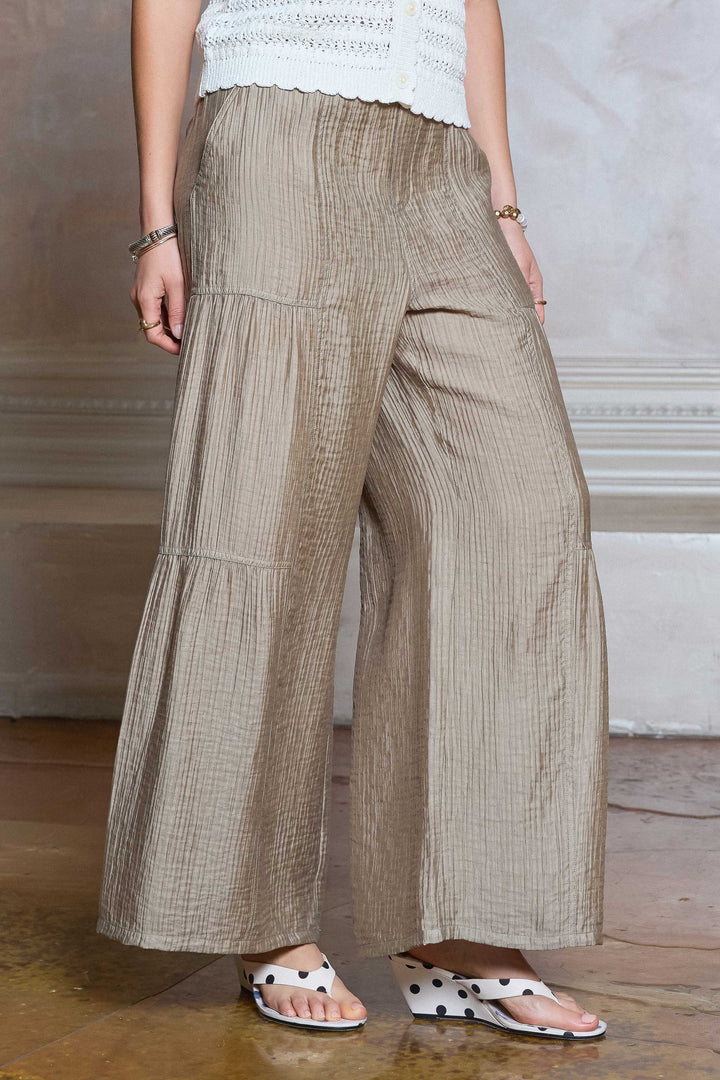 Fresh Air Elastic Waist Wide Leg Pants