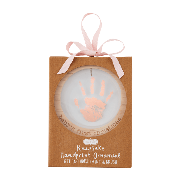 Mud Pie Acrylic Handprint Ornament