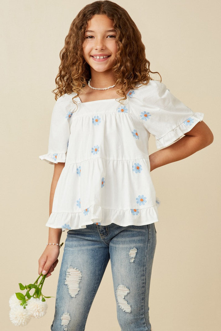 Daisies For Days Top, Tween