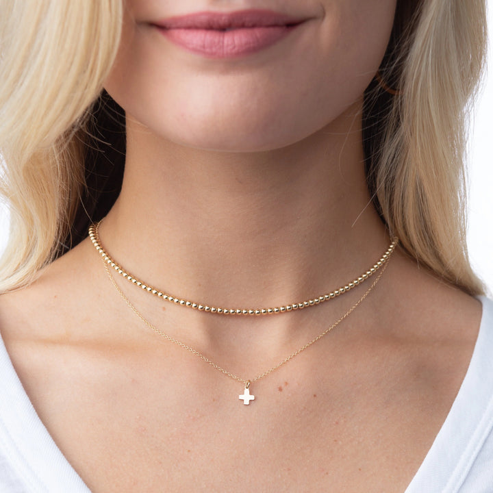 enewton 16" necklace gold - signature cross gold charm