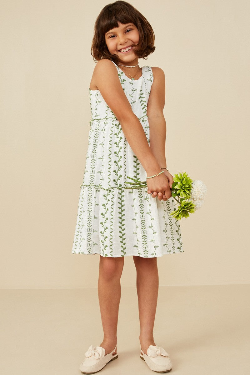 Flowers On Flowers Dress, Tween