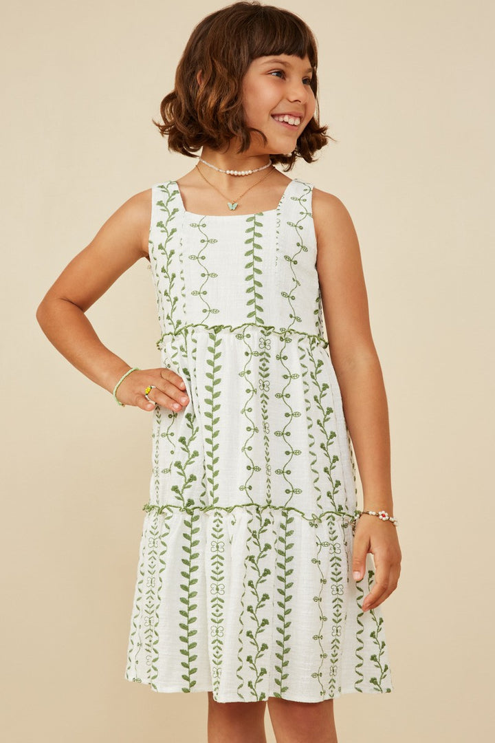 Flowers On Flowers Dress, Tween
