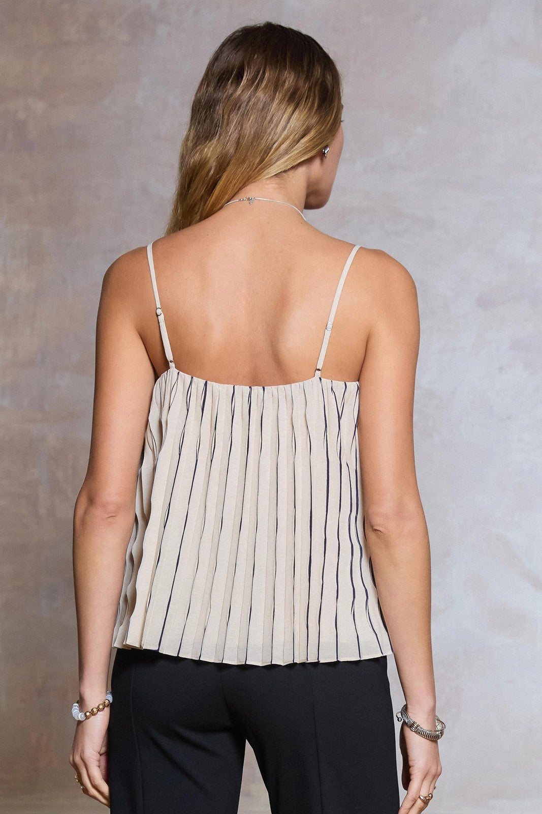 Cami Pleated Top