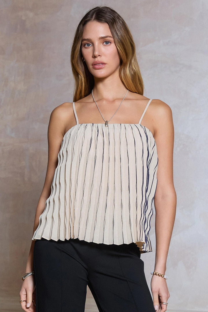 Cami Pleated Top