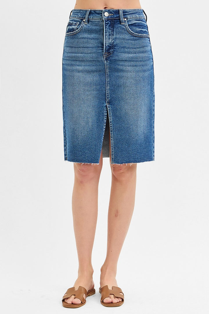 Risen Stylish Hi Rise Front Slit Pencil Skirt