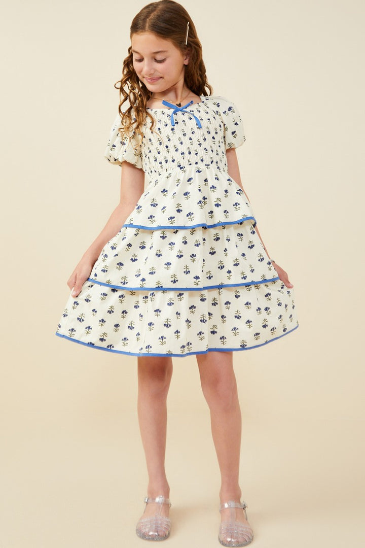 Daisy Bow Dress, Tween