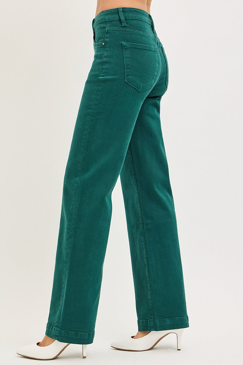Risen Lovely Tummy Control Hi-Rise Straight Pants- Stretchy