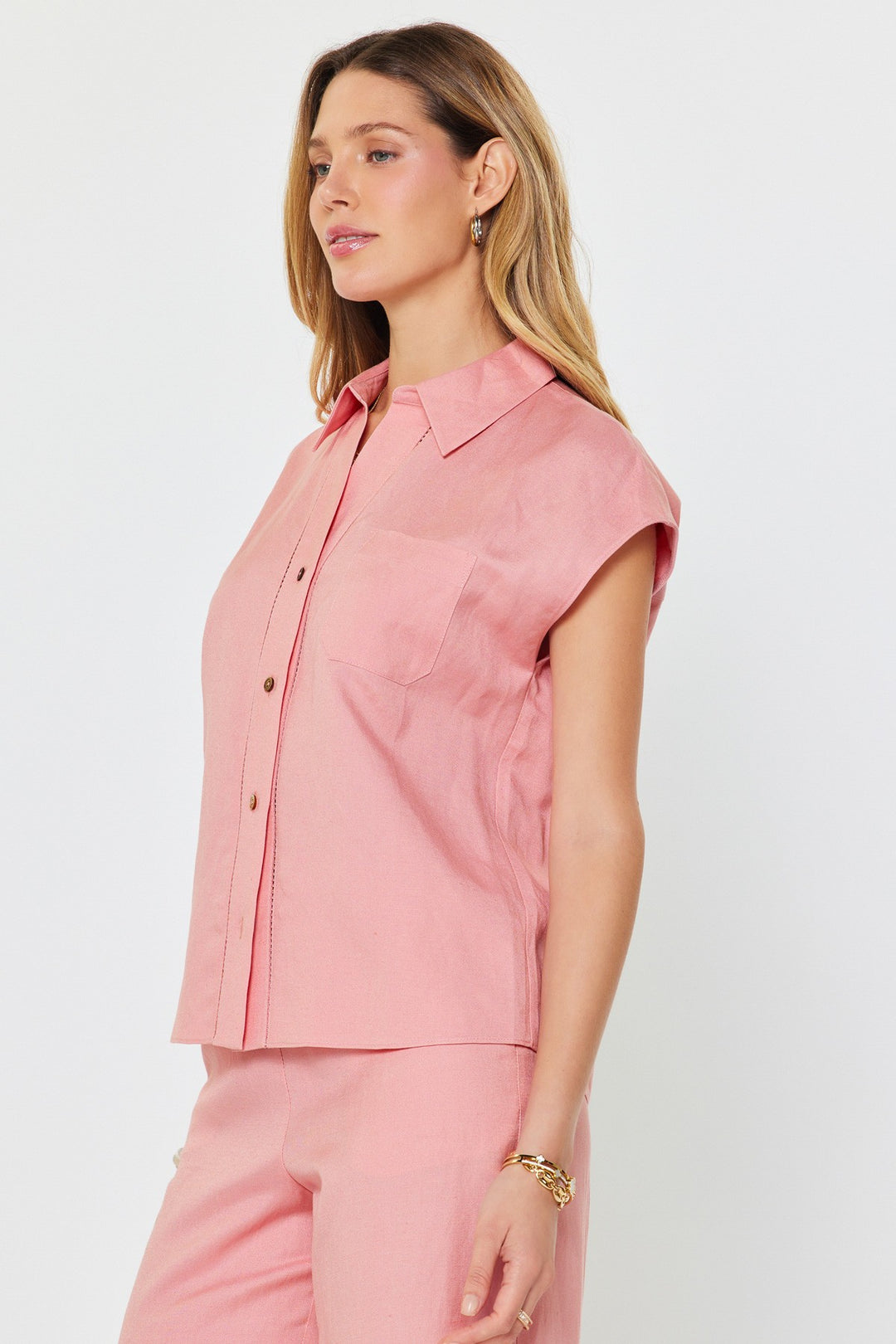 Ready For The Day Linen Top