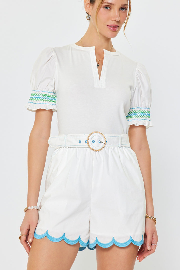 Fun In The Sun Scalloped Shorts