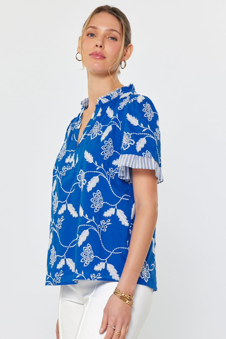 So Easy Embroidered Top