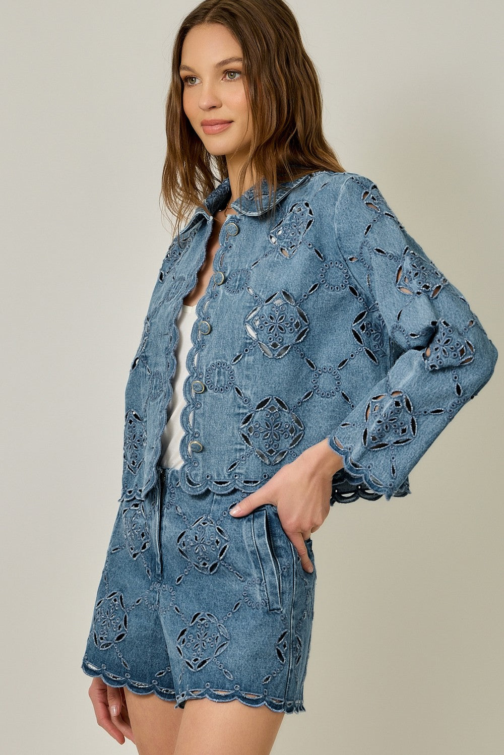Because I Can Eyelet Jacket