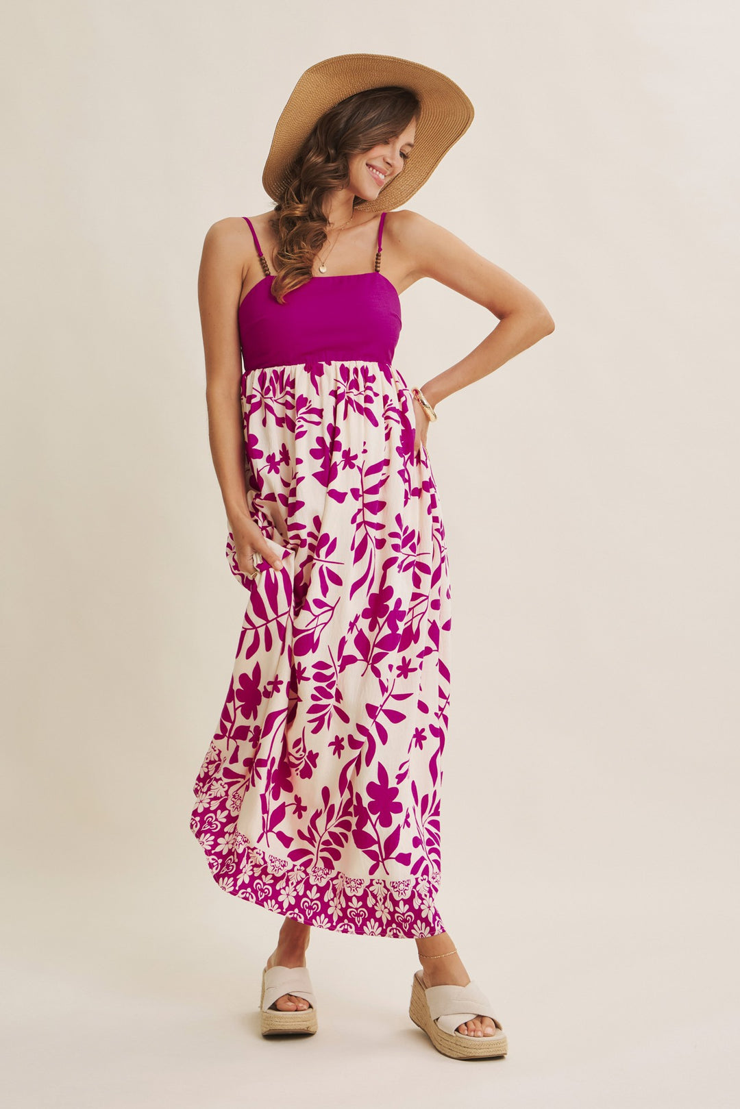 Mediterranean Vibe Botanical Leaf Maxi