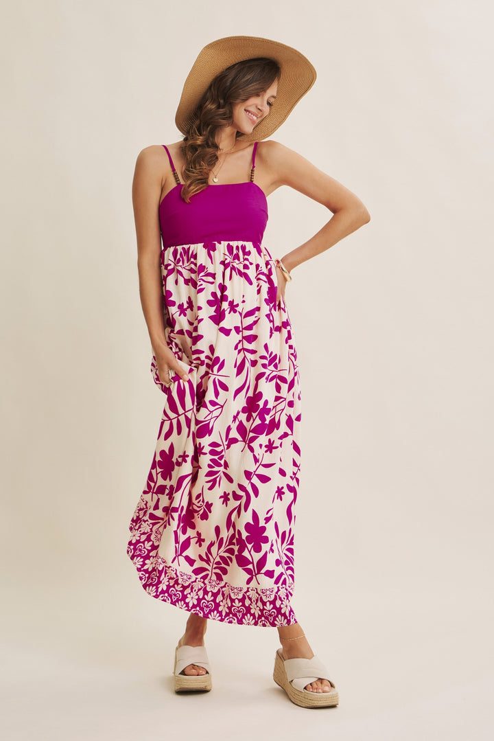 Mediterranean Vibe Botanical Leaf Maxi
