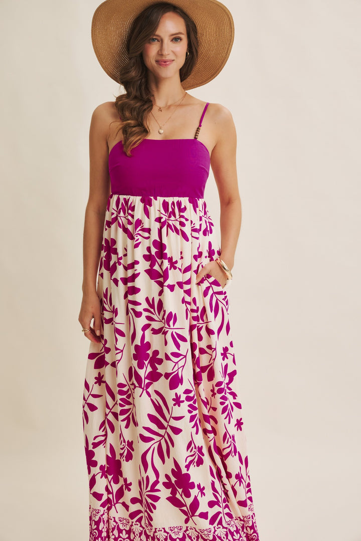 Mediterranean Vibe Botanical Leaf Maxi