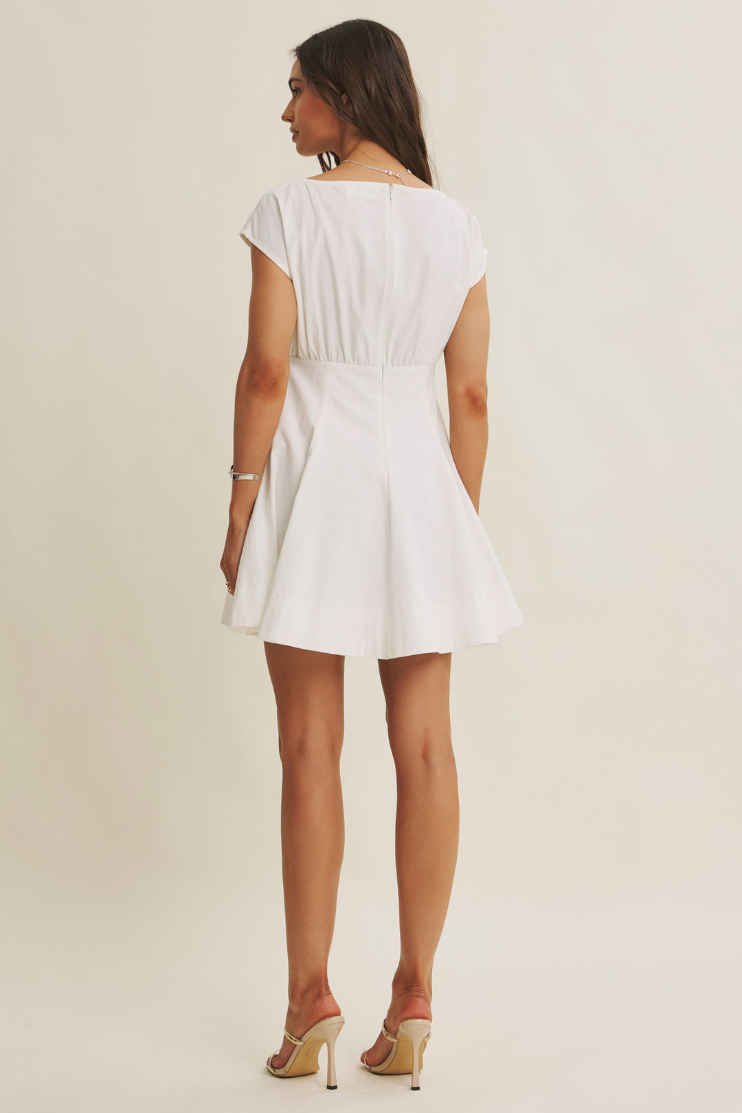 In Style Flared Boatneck Dress