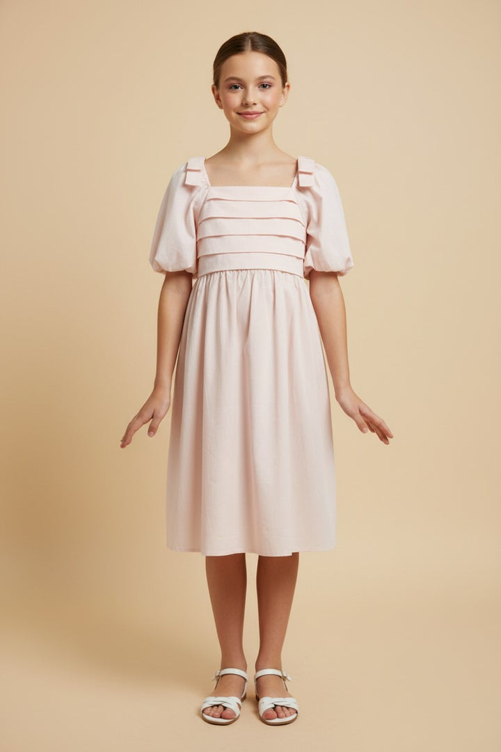 Kiersten Bow Detail Dress, Tween