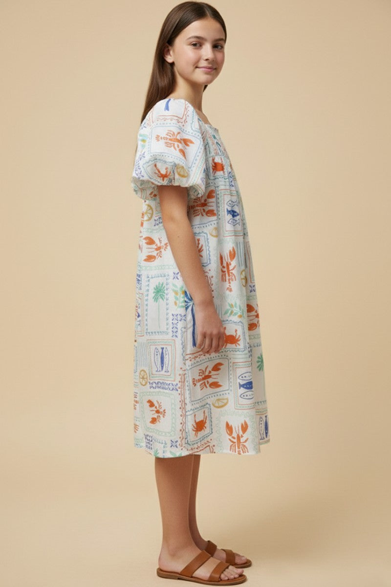Aniya Pleated Dress, Tween