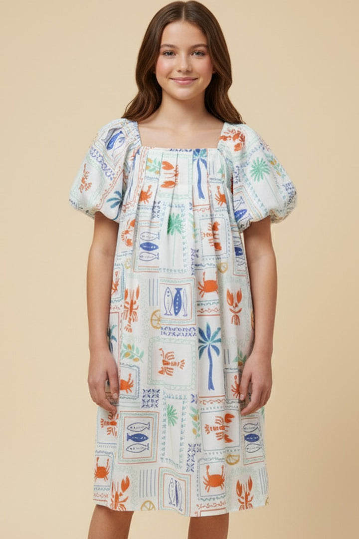 Aniya Pleated Dress, Tween
