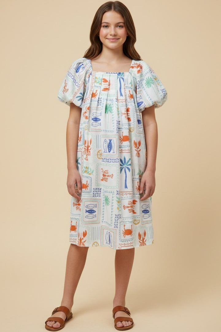 Aniya Pleated Dress, Tween