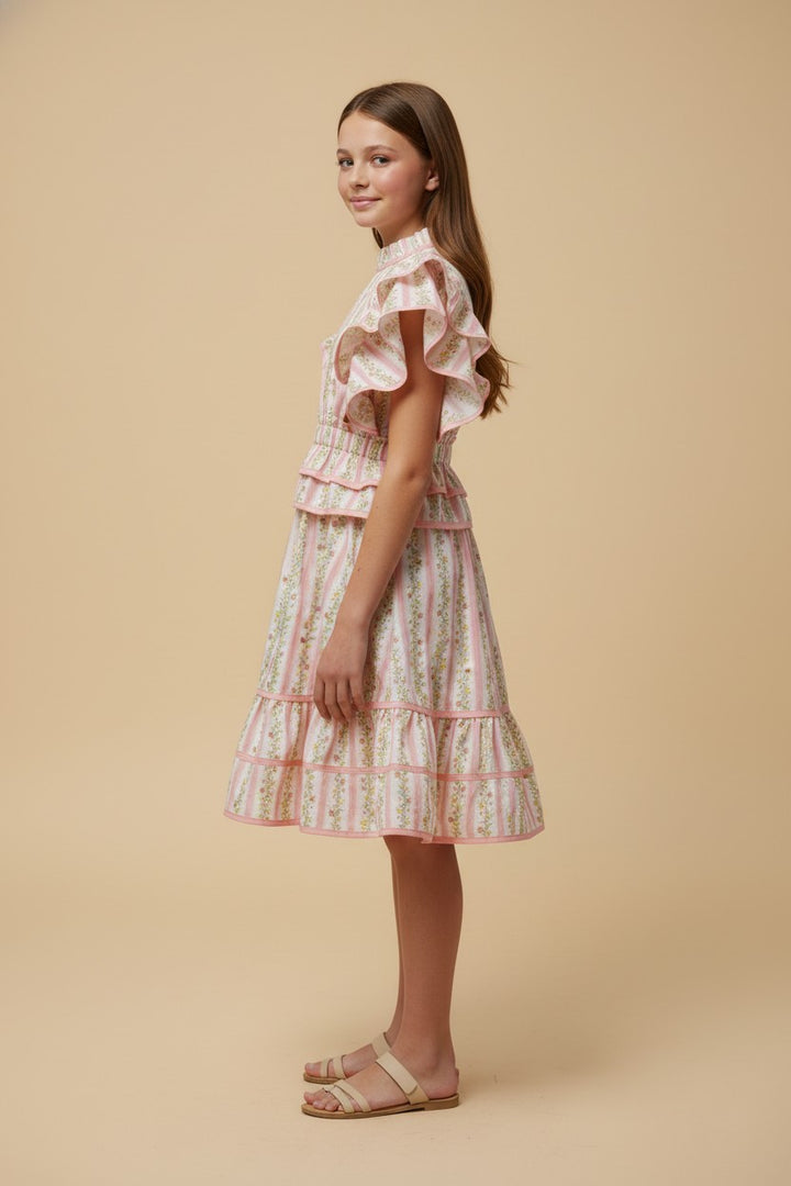 Jasmin Floral Ruffle Dress, Tween