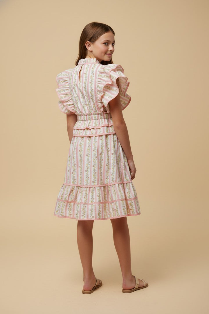 Jasmin Floral Ruffle Dress, Tween